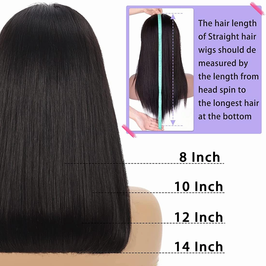 12 Inch Bob Wig Human Hair 13x4 Lace Front Wigs Human Hair Pre Plucked Straight HD Lace Front Wig Short Glueless Wigs Lace Frontal 180 Density Short Wigs for Black Women Bob Wig Natural Color