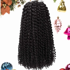 12 Inch Passion Twist Hair Water Wave Crochet Braids for Black Women 6 Packs Short Bohemian Curly Hair for Passion Butterfly Twist Crochet Hair(12 Inch, 4#)