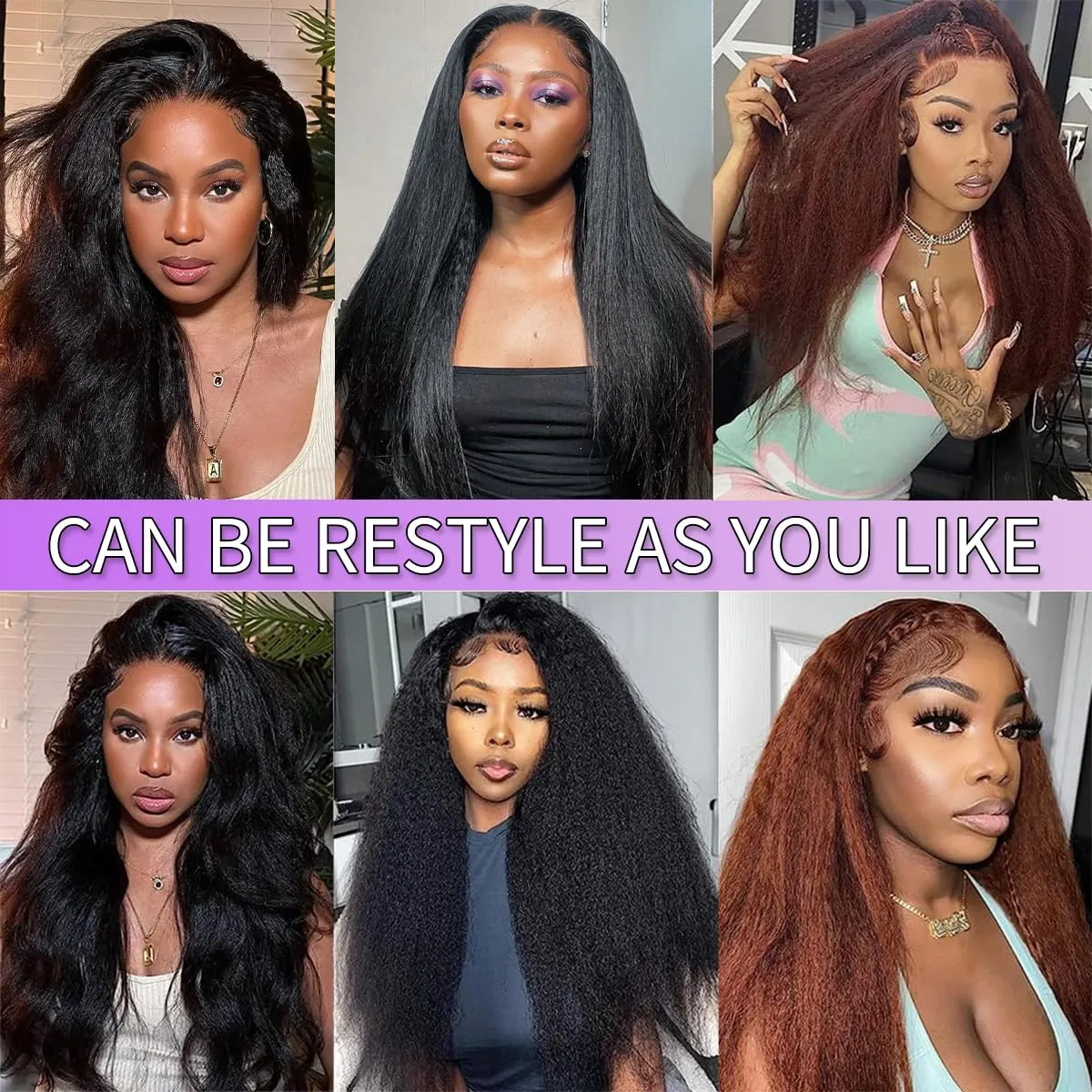 14 Inch Kinky Straight Clip in Hair Extensions Real Human Hair Yaki Straight Clip ins Seamless Remy Human Hair Clip in Extensions for Black Women Natural Black 8Pcs 100g 20 Clips