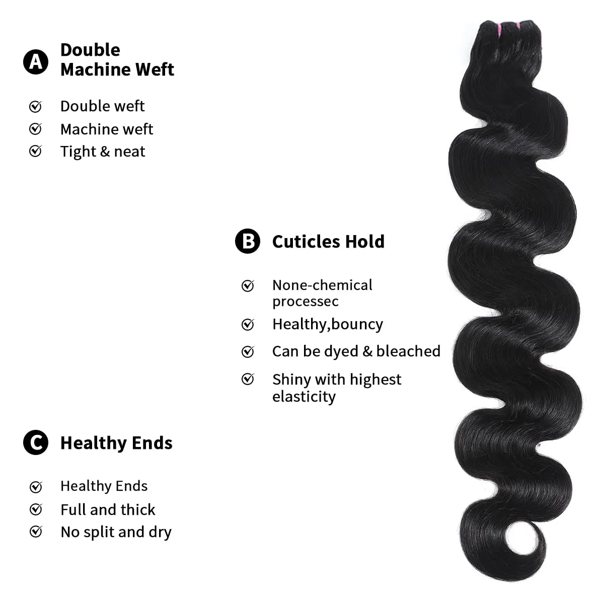 15A Raw Human Hair Bundles Body Wave Human Hair,Triple Lifespan Indian Virgin Hair,No Tangle Shedding,Multiple Washes Keep Texture Silky Soft (3 Bundles Natural Color, 20 20 20 Inch)