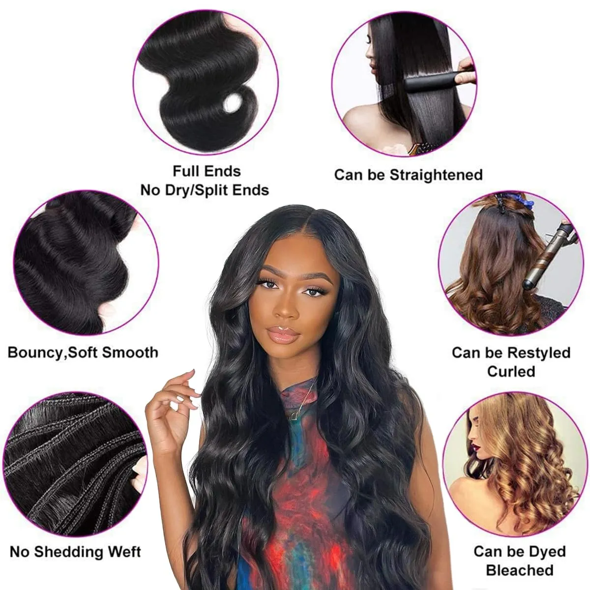 15A Raw Human Hair Bundles Body Wave Human Hair,Triple Lifespan Indian Virgin Hair,No Tangle Shedding,Multiple Washes Keep Texture Silky Soft (3 Bundles Natural Color, 20 20 20 Inch)
