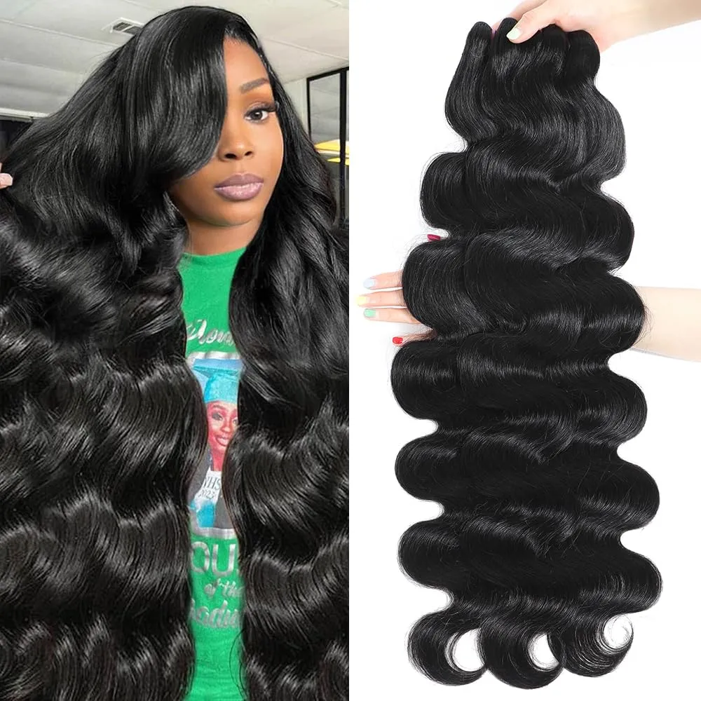 15A Raw Human Hair Bundles Body Wave Human Hair,Triple Lifespan Indian Virgin Hair,No Tangle Shedding,Multiple Washes Keep Texture Silky Soft (3 Bundles Natural Color, 20 20 20 Inch)