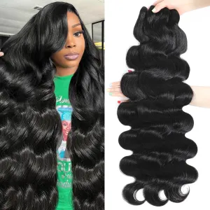 15A Raw Human Hair Bundles Body Wave Human Hair,Triple Lifespan Indian Virgin Hair,No Tangle Shedding,Multiple Washes Keep Texture Silky Soft (3 Bundles Natural Color, 20 20 20 Inch)