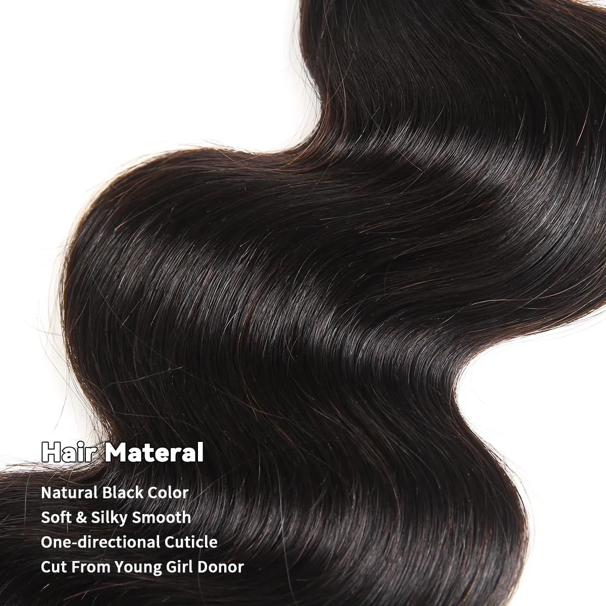 15A Raw Human Hair Bundles Body Wave Human Hair,Triple Lifespan Indian Virgin Hair,No Tangle Shedding,Multiple Washes Keep Texture Silky Soft (4 Bundles Natural Color, 14 16 18 20 Inch)