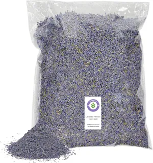 2 Pound Dried Lavender Bluk, Dried Lavender Flowers and Buds, for DIY Soaps, Candles,Home Fragrance Sachets (2 Pound)