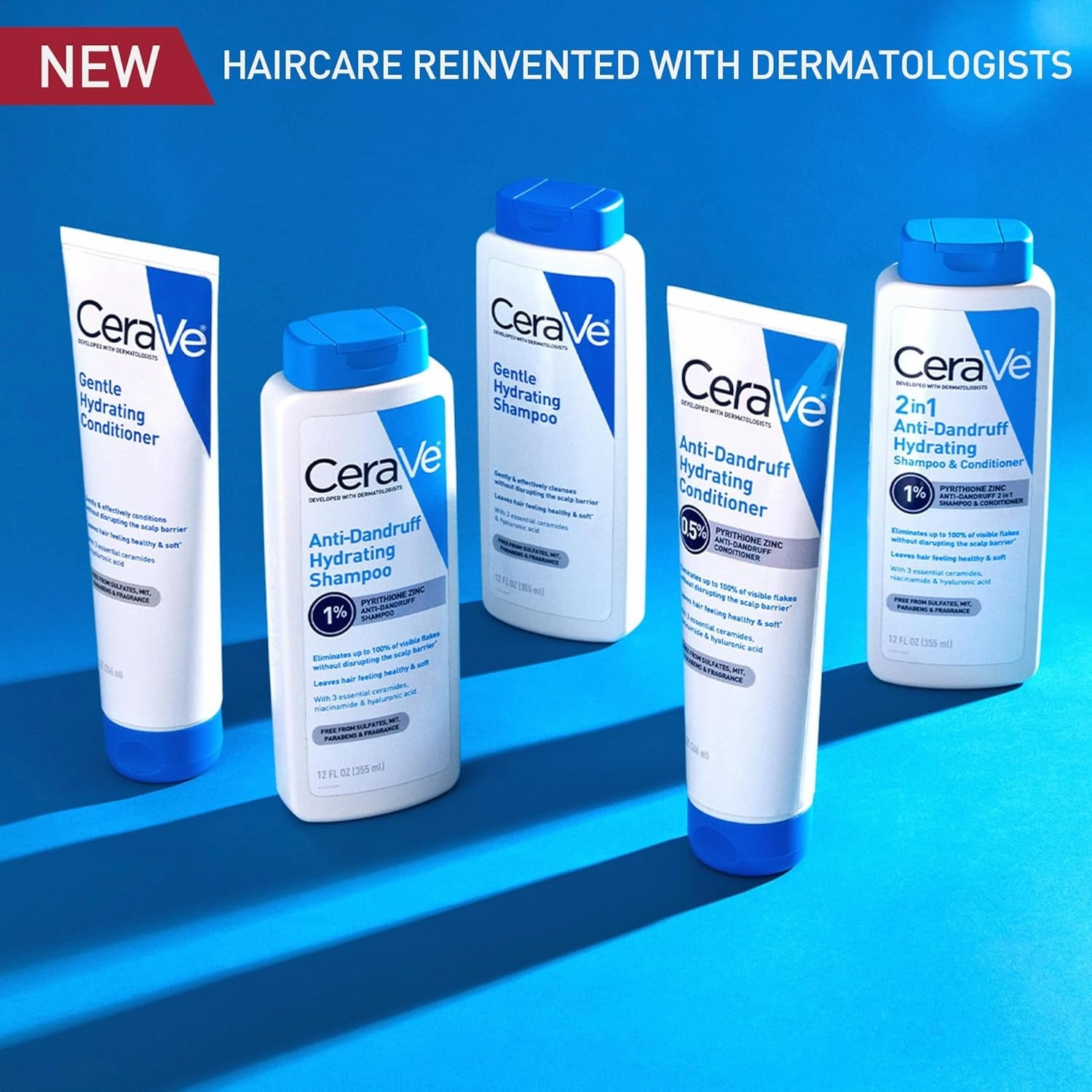 2 in 1 Hydrating anti Dandruff Shampoo and Conditioner, 1% Pyrithione Zinc Dandruff Treatment, Color Safe & Sulfate Free Shampoo and Conditioner, Helps Eliminate Dandruff & Relieve Itchy Scalp