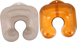 2pcs Portable Plastic Hair Neck Tray Capacity Shampoo Bowl for Hair Stylist for Perming and Dye Treatments Easy to Clean and Maintain Durable Design for Barbershops and Home Use