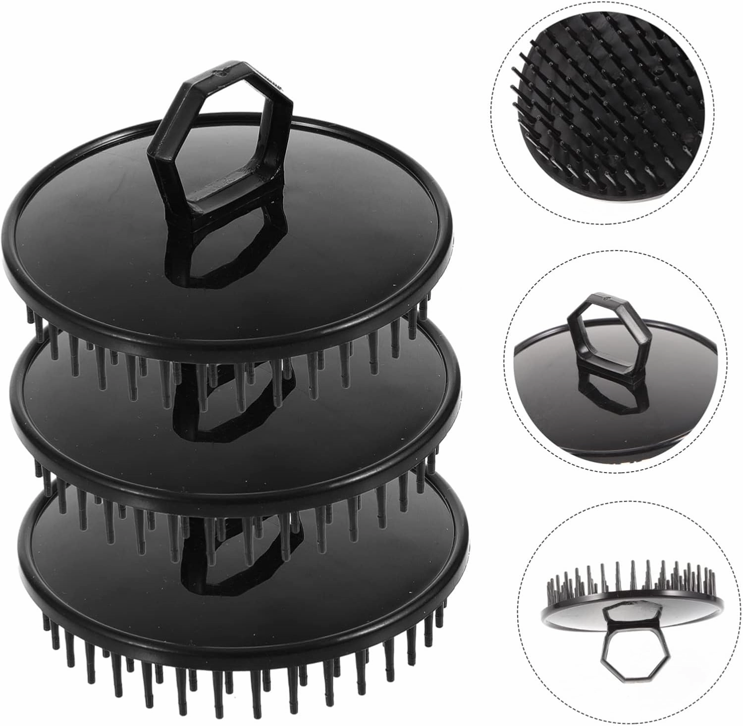 40 Pcs Shampoo Brush Hair Wash Comb Body Scrubbers for Use in Shower Hair Exfoliate Scrub for Scalp Head Massager for Hair Scalp Scrubber for Dandruff Scalp Brush Scalp Massager