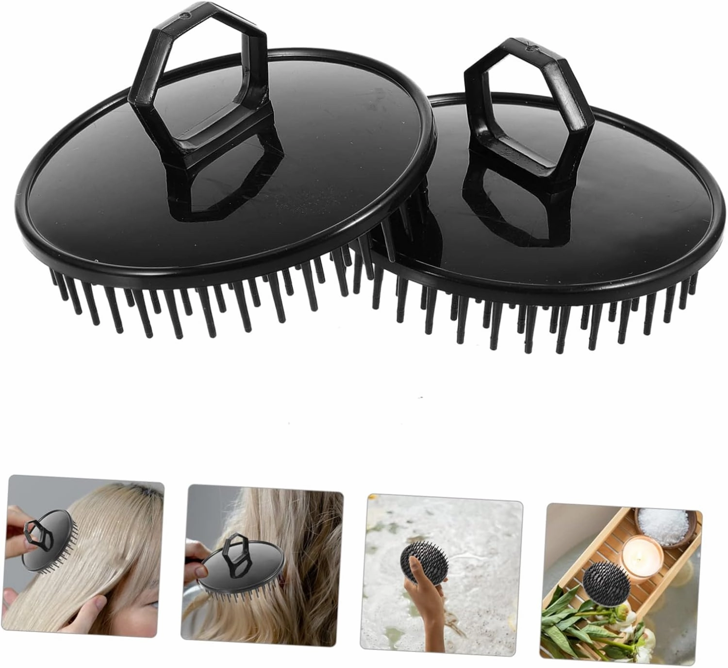 40 Pcs Shampoo Brush Hair Wash Comb Body Scrubbers for Use in Shower Hair Exfoliate Scrub for Scalp Head Massager for Hair Scalp Scrubber for Dandruff Scalp Brush Scalp Massager