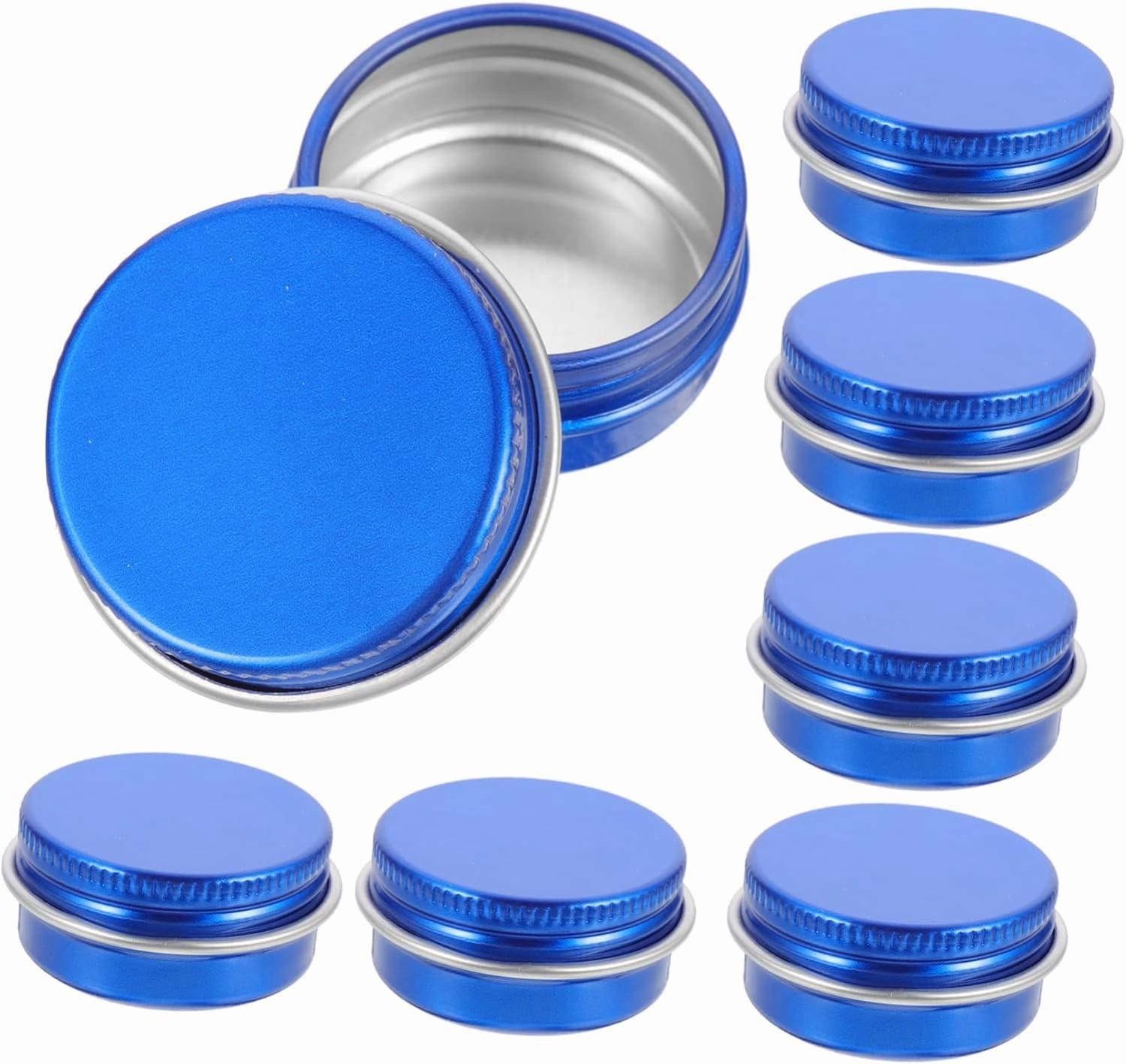 40pcs Small Tins for Lip Balm Creams and Candles Portable Metal Storage Containers Screw Lids for Travel and Projects