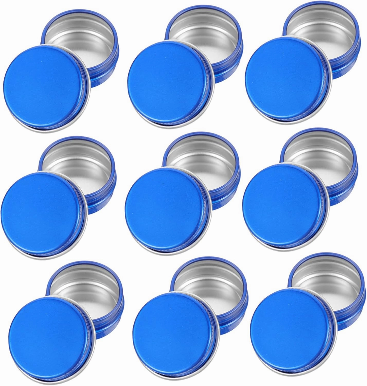 40pcs Small Tins for Lip Balm Creams and Candles Portable Metal Storage Containers Screw Lids for Travel and Projects