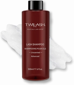 500ml Lash Shampoo Bulk, High-Purity Eyelash Cleanser for Extensions, Safe Makeup Remover, Non-irritating or Burning Formula Eyelid Foaming Cleanser for Professional Salon and Home Use (Unscented)