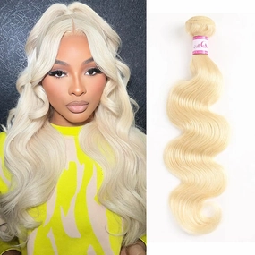 613 Bundles Human Hair Blonde Body Wave Single Bundle 100% Unprocessed 12A Brazilian Virgin Human Hair Bundles100g 14 inch