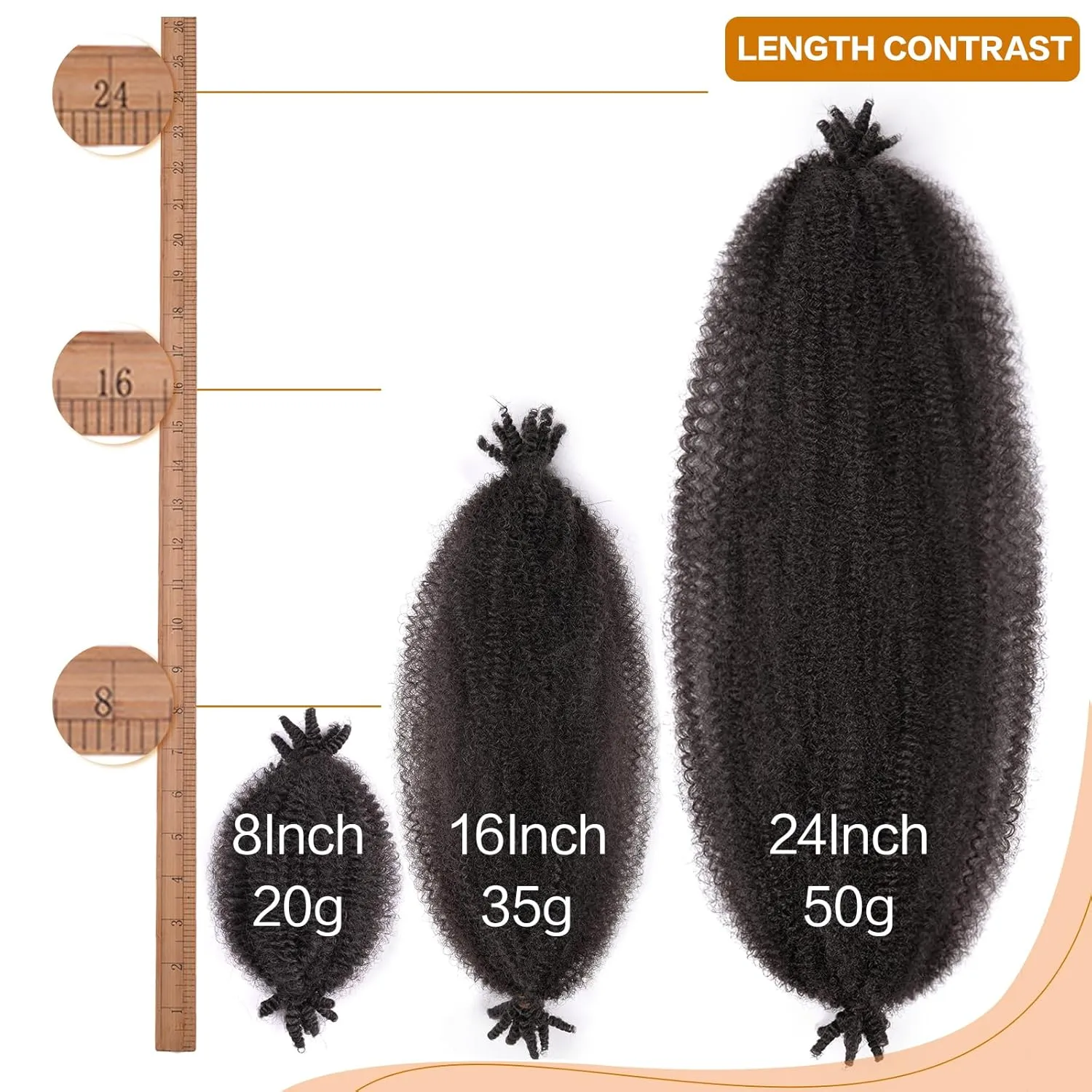 8 Inch Springy Afro Twist Hair 8 Packs Marley Twist Braiding Hair For Mini Twist Synthetic Soft Locs Afro Kinky Curly Braiding Hair Extensions Cuban Twist Hair(8 Inch,8Pack,2#)