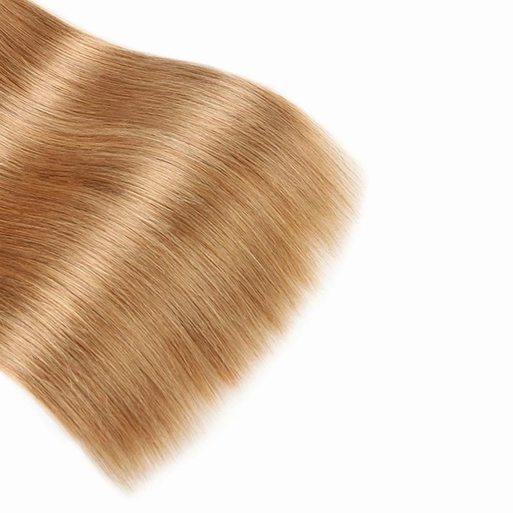 #27 Human Hair Bundles Honey Blonde Straight Human Hair 3 Bundles 10 10 10 inch Three Tone Black To Honey Blonde Bundles