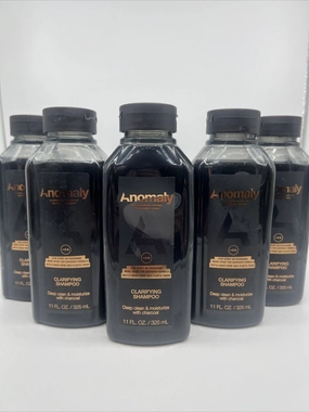 (5) Anomaly Clarifying Shampoo Deep Clean Moisturize Eucalyptus Charcoal 11oz