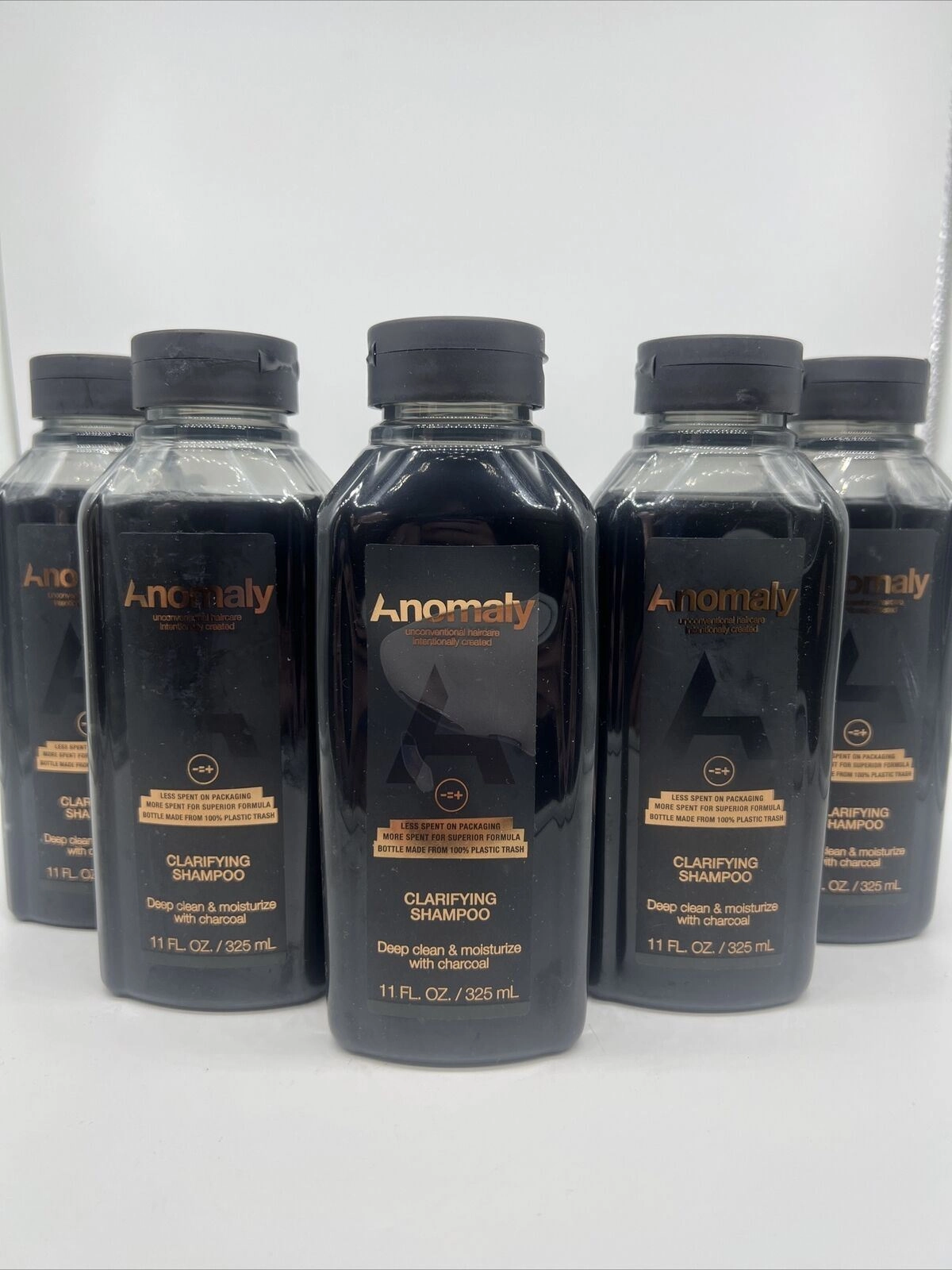 (5) Anomaly Clarifying Shampoo Deep Clean Moisturize Eucalyptus Charcoal 11oz