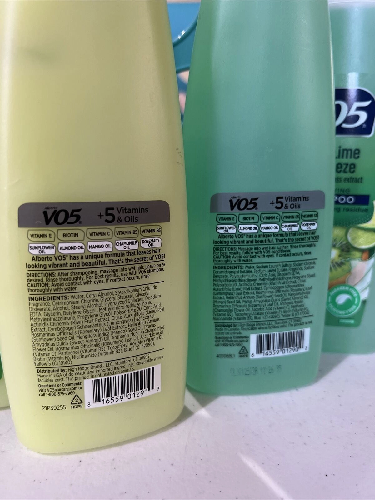 (6) Alberto VO5 Clarifying Shampoo & Conditioner Kiwi Lime Squeeze 12.5 fl oz