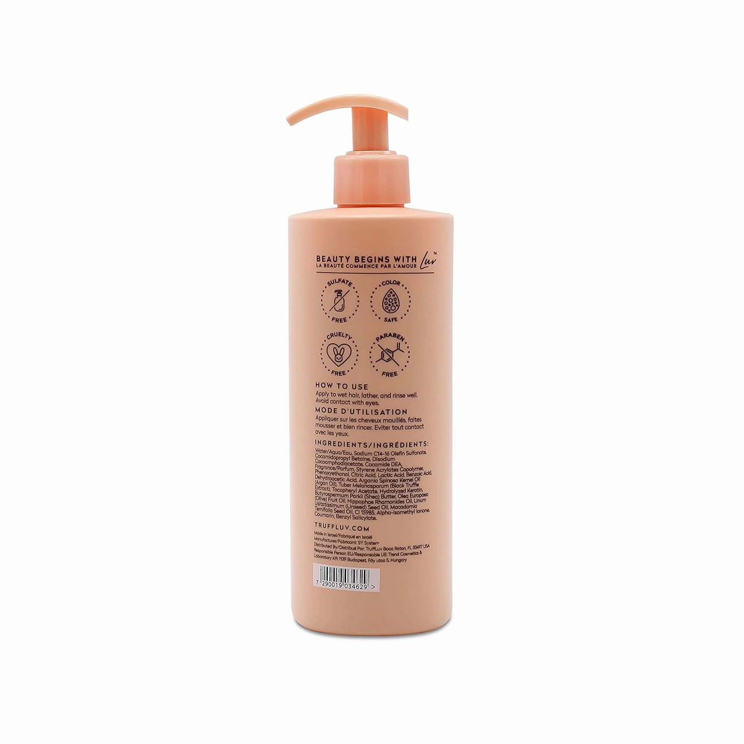 | Nourish Collection Argan Shampoo, Infused with Black Truffle Extract, Replenishing Shampoo, Deeply Hydrates, Nourishes & Soothes Hair and Scalp, Paraben Free, Sulfate Free, 16.9 Fl Oz