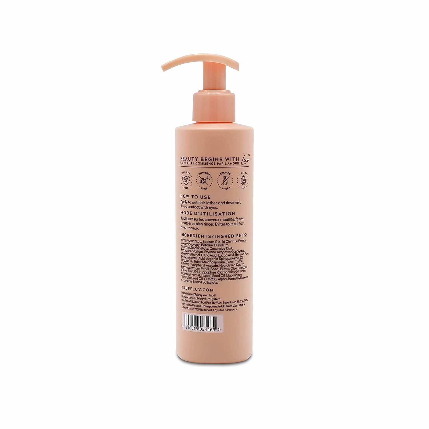 | Nourish Collection Argan Shampoo, Infused with Black Truffle Extract, Replenishing Shampoo, Deeply Hydrates, Nourishes & Soothes Hair and Scalp, Paraben Free, Sulfate Free, 8.45 Fl Oz