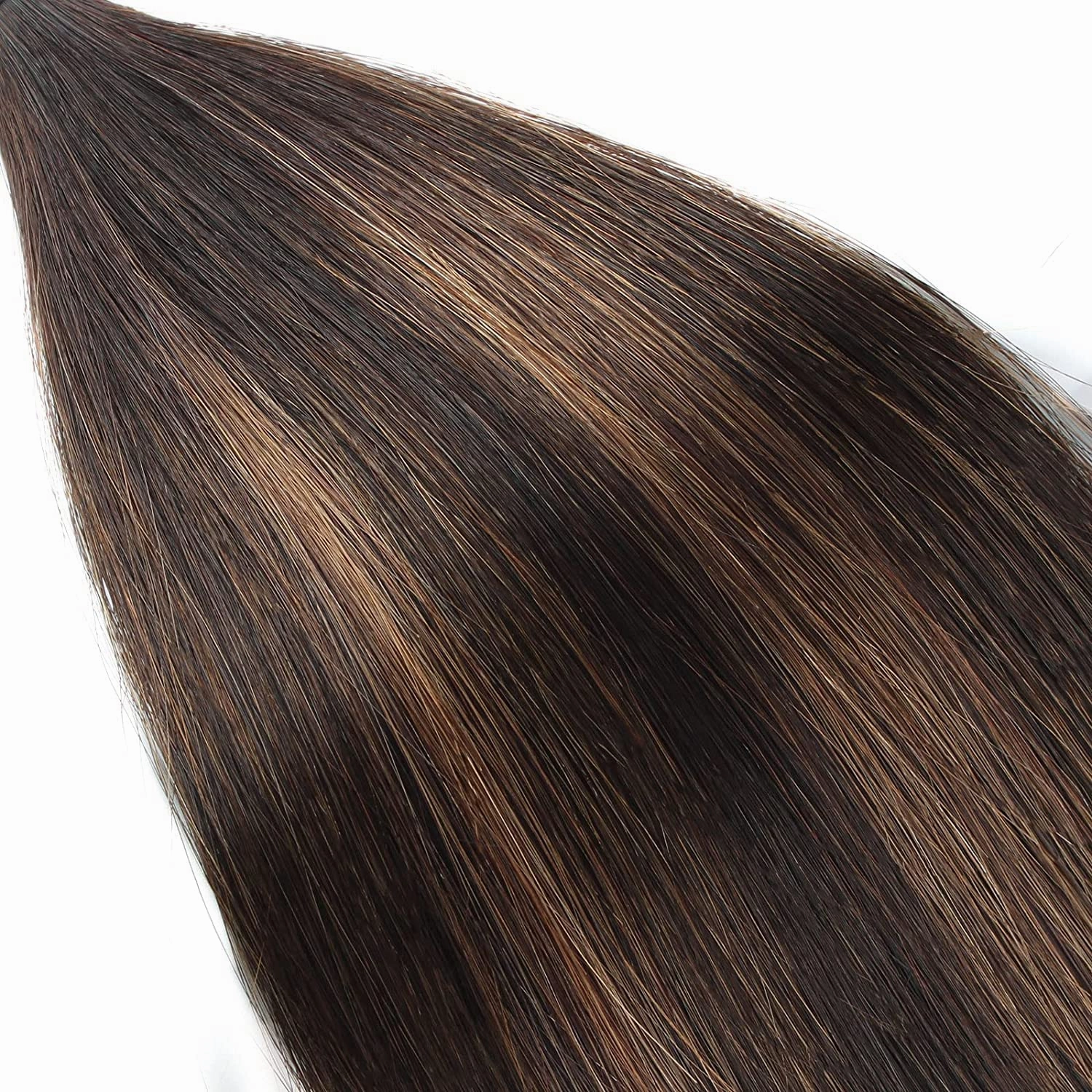 ABH AMAZINGBEAUTY HAIR I Tip Keratin Real Human Hair Extensions Balayage Itip Extensions 14 Inch #2/6/2 Darkest Brown with Chestnut Brown I tips Hair Extensions 100 Strands 50 Grams