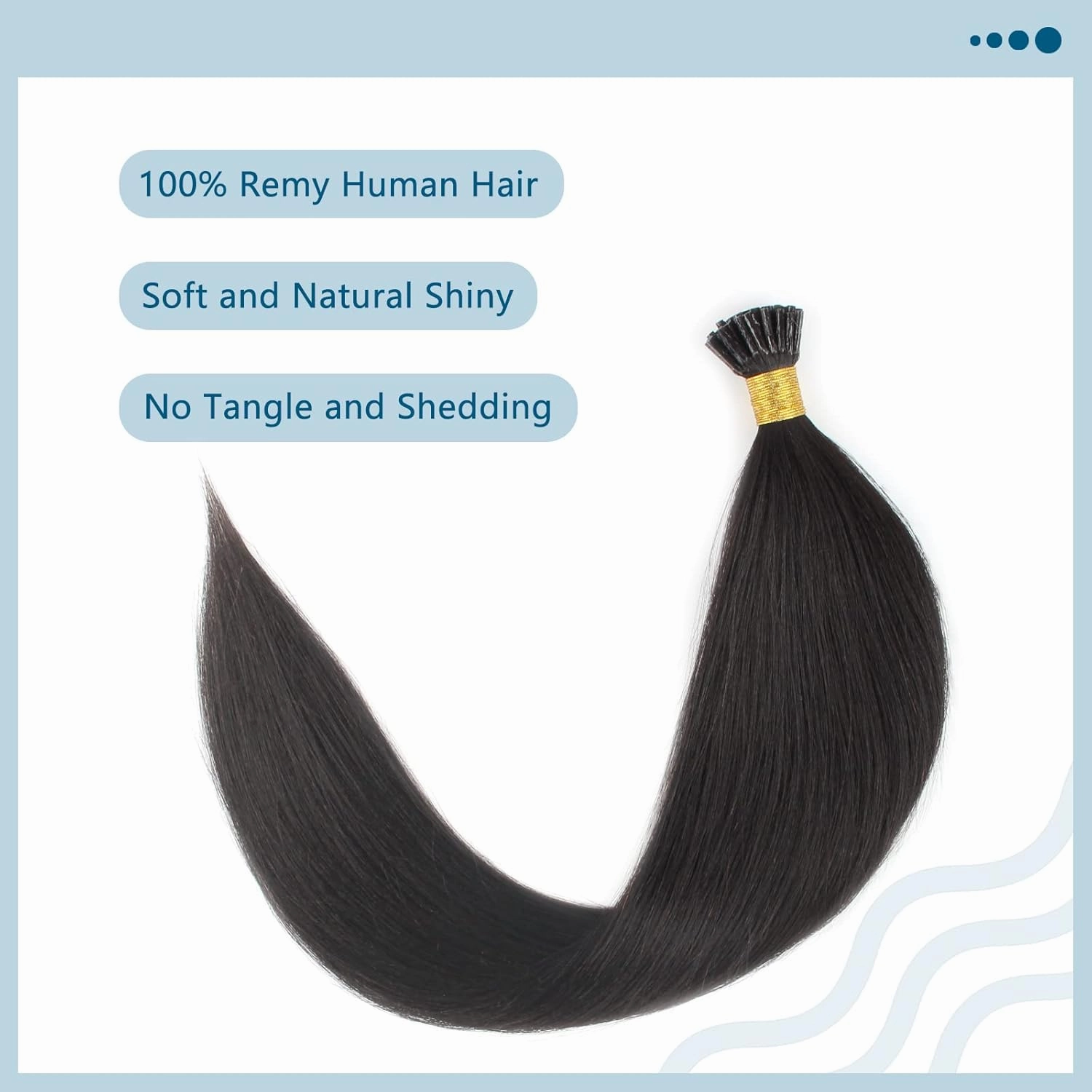 ABH AMAZINGBEAUTY HAIR Yaki Straight Human Hair 22 Inch I Tip Hair Extensions Remy Human Hair Natural Looking Yaki Straight Hair I Tip Extensions Fusion Invisible Hair 50 Gram 1g/s 50 Strands