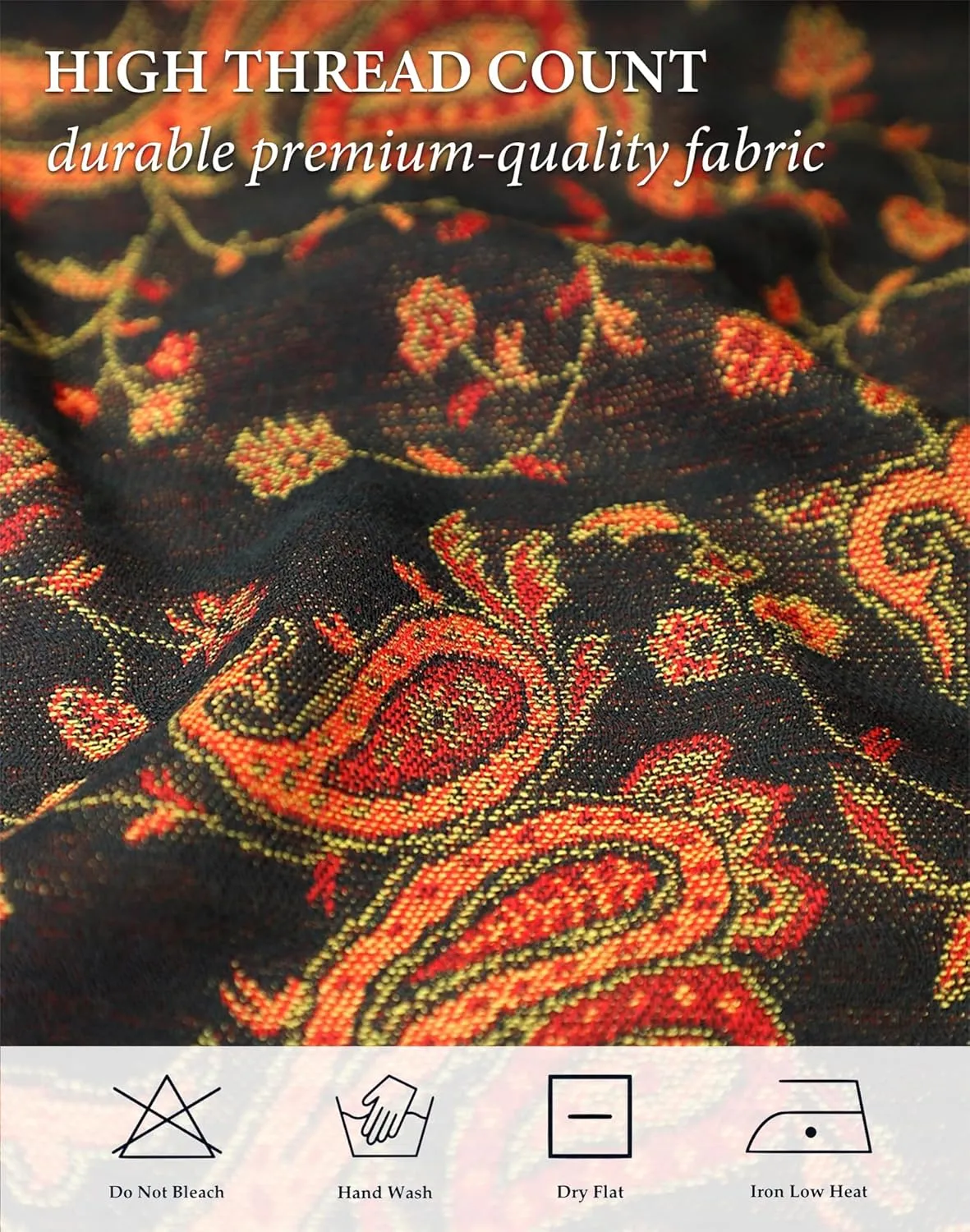 Achillea Reversible Paisley Pashmina Rave Scarf, Shawls and Wraps for Evening Dresses, Exotic Indian Scarves for All Season