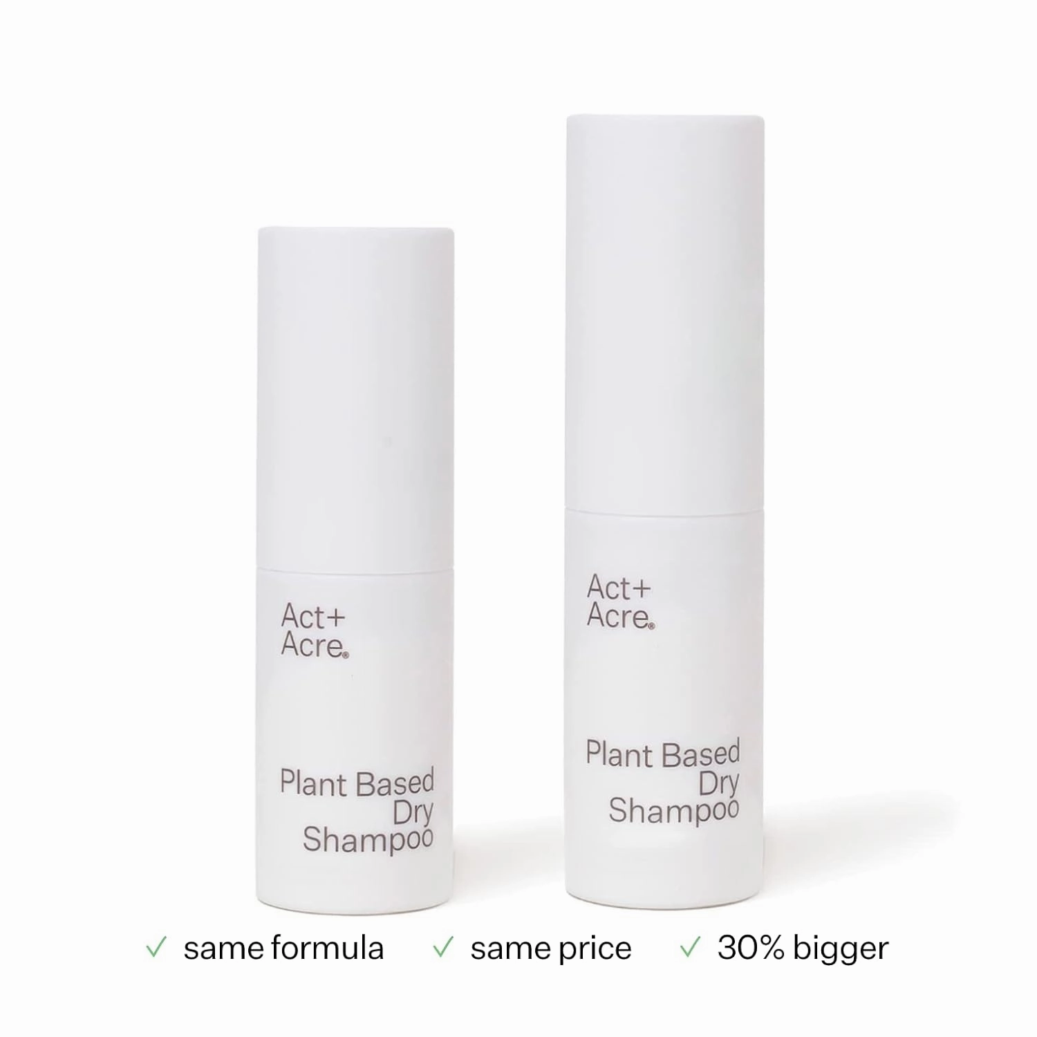 ACT  ACRE Plant-Based Fulvic Acid Volumizing Dry Shampoo - Natural and Unscented Powder Spray Shampoo with Fulvic Acid and Rice Refresh Oily Hair and Restore Volume - Dry Shampoo for All Hair Types