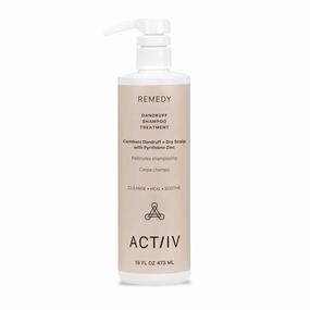 ACTIIV Remedy Dandruff Shampoo Treatment | Relieves Dryness & Flakes, Soothes Scalp Irritation, Supports Healthy Hair & Scalp, Plant-Based, Color-Safe, Vegan, All Hair Types, 16 fl. oz