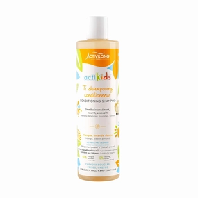 Actikids Conditioning Shampoo – Gentle Cleansing and Nourishing Care for Kids' Delicate Hair – Enriched with Organic Sweet Almond Oil and Mango Butter – 300 ml.