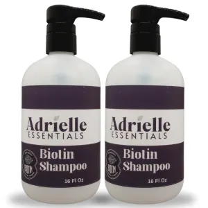 Adrielle Essentials Cinnamon Sugar Toast Scented Biotin Hair Shampoo, 16 Oz (2 Pack)
