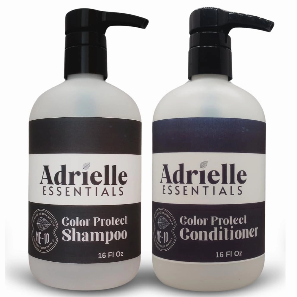 Adrielle Essentials Bartlett Pear & Brandy Scented Color Protect Hair Shampoo and Conditioner Set, 16 Oz Shampoo - 16 Oz Conditioner