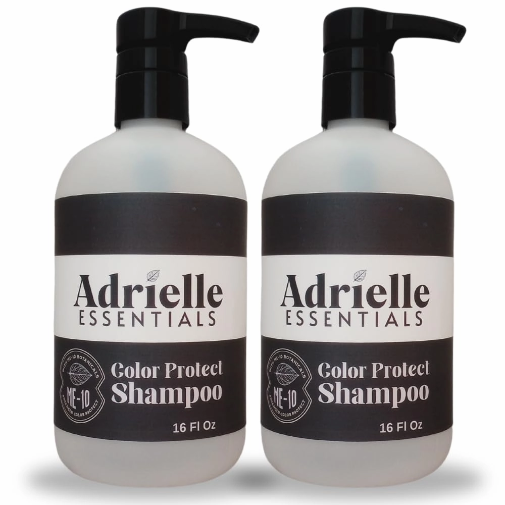 Adrielle Essentials Creamy Vanilla Hazelnut Scented Color Protect Hair Shampoo, 16 Oz (2 Pack)