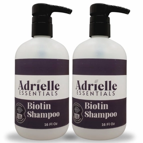Adrielle Essentials Eucalyptus Wintermint Scented Biotin Hair Shampoo, 16 Oz (2 Pack)
