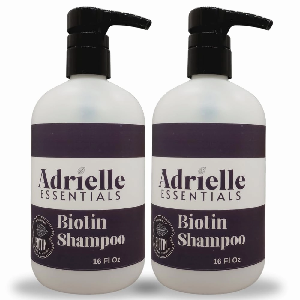 Adrielle Essentials Mauna Loa Sugar Scented Biotin Hair Shampoo, 16 Oz (2 Pack)
