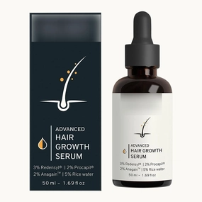 Advanced Hair Growth Serum/For Women & Men/Made With Redensyl, Anagain, Procapil & Rice Water/for Hair Fall/Hair Thinning & for All Hair Types