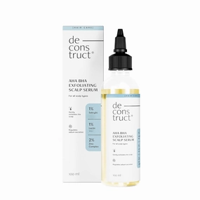 Aha Bha Exfoliating Scalp Hair Serum | Contains 1% Salicylic   1% Lactic   2% Zinc Complex | Water-Based Serum | For Greasy Scalp |Fights Scalp | 100Ml