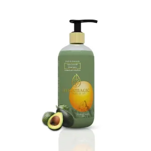 Aioli Avocado Hair Growth Shampoo - Natural Hair Growth Shampoo Infused With Anagain Power Of 3 Super Ingredeints - Amla, Avocado Aioli Ayurvedic Shampoo For Men, Women 300ml Green