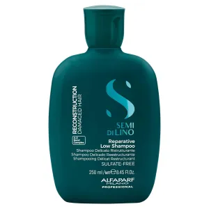 Alfaparf Milano Semi di Lino Reconstruction Reparative Sulfate Free Shampoo for Damaged Hair - Color Safe - Repairs, Restores Fiber & Elasticity - Paraben Free - Vegan