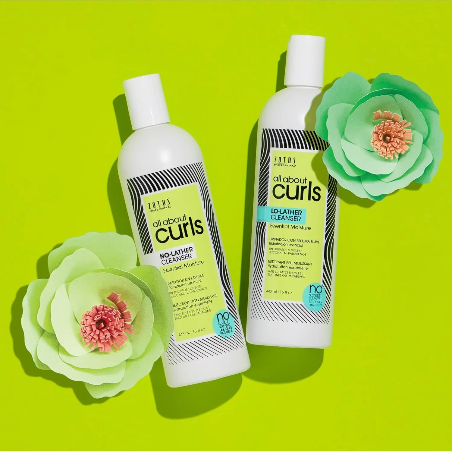 ALL ABOUT CURLS Lo-Lather Cleanser Shampoo | For Curly Hair | Essential Moisture | Gentle Cleansing | Slightly Sudsy | Cruelty Free | Sulfate & Paraben Free