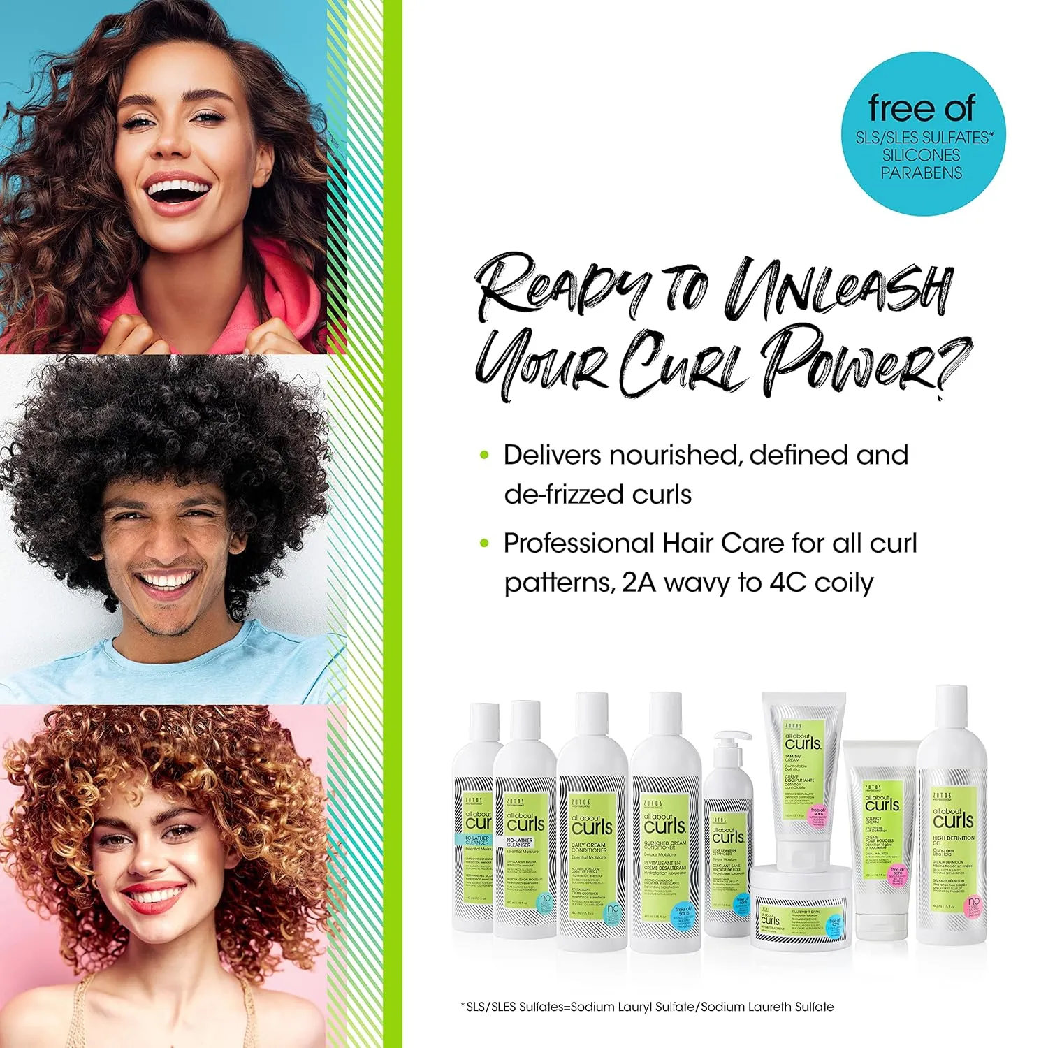ALL ABOUT CURLS Lo-Lather Cleanser Shampoo | For Curly Hair | Essential Moisture | Gentle Cleansing | Slightly Sudsy | Cruelty Free | Sulfate & Paraben Free