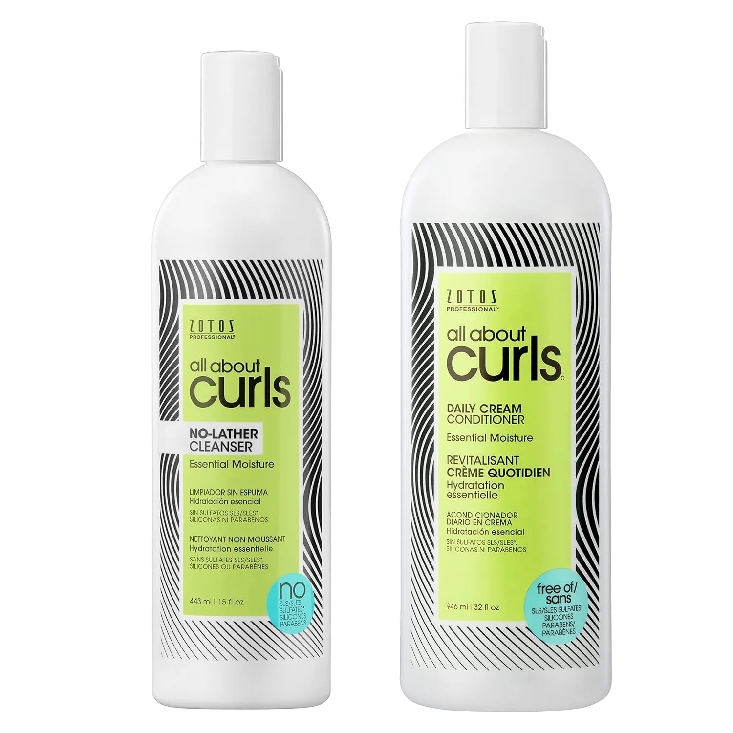 ALL ABOUT CURLS No-Lather Cleanser Shampoo | For Curly Hair | Essential Moisture | Gentle Cleansing | Suds-Free | Vegan & Cruelty Free | Sulfate & Paraben Free