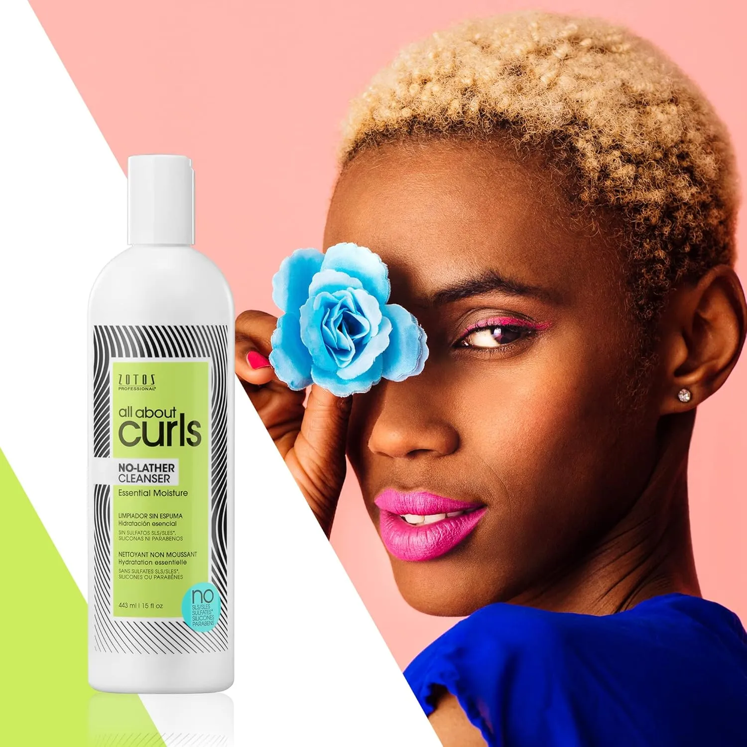 ALL ABOUT CURLS No-Lather Cleanser Shampoo | For Curly Hair | Essential Moisture | Gentle Cleansing | Suds-Free | Vegan & Cruelty Free | Sulfate & Paraben Free
