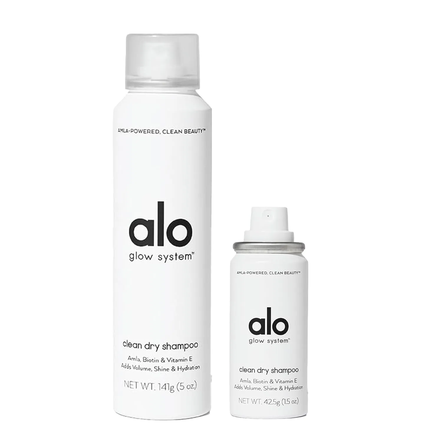 Alo Yoga Alo Restore and Refresh Dry Shampoo (5 Oz)   Travel Size (1.5 Oz) - Powerfully Lifting and PFA Free, Revives and Volumizes Hair - Set of 2
