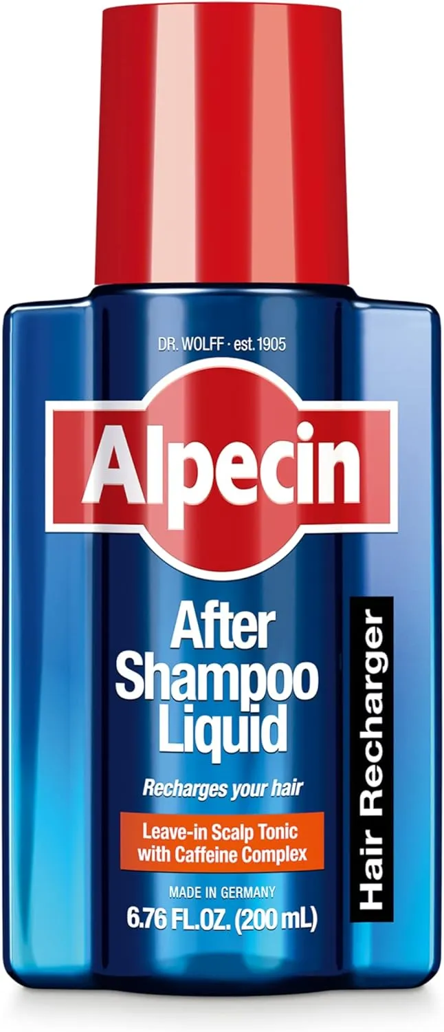Alpecin After Shampoo Caffeine Liquid 6.76 fl oz (Pack of 3) I Topical Solution for Men's Thinning Hair I Promotes Natural Hair Growth I Sulfate Free with Concentrated Caffeine