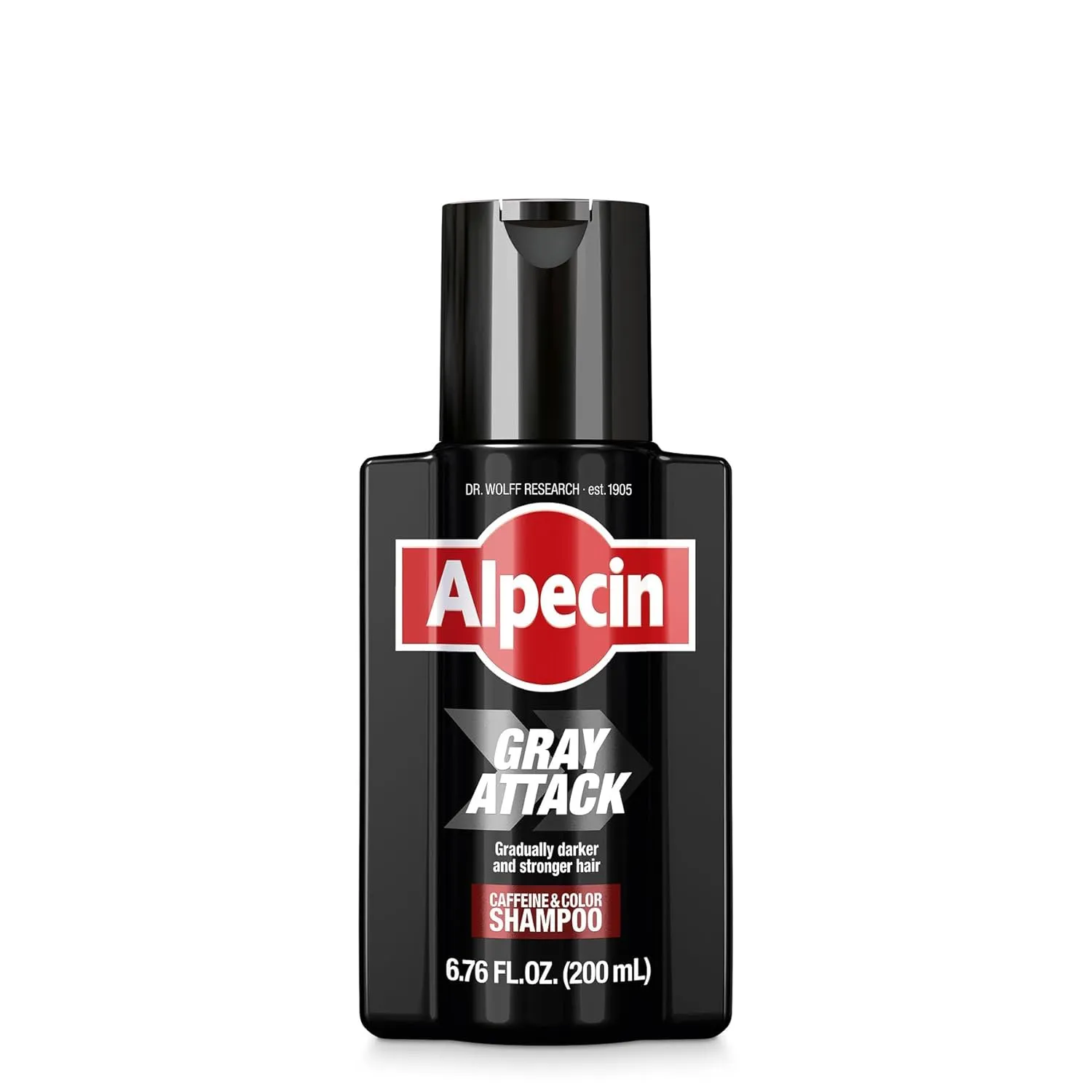 Alpecin Gray Attack Caffeine & Color Shampoo, 6.76 Fl Oz