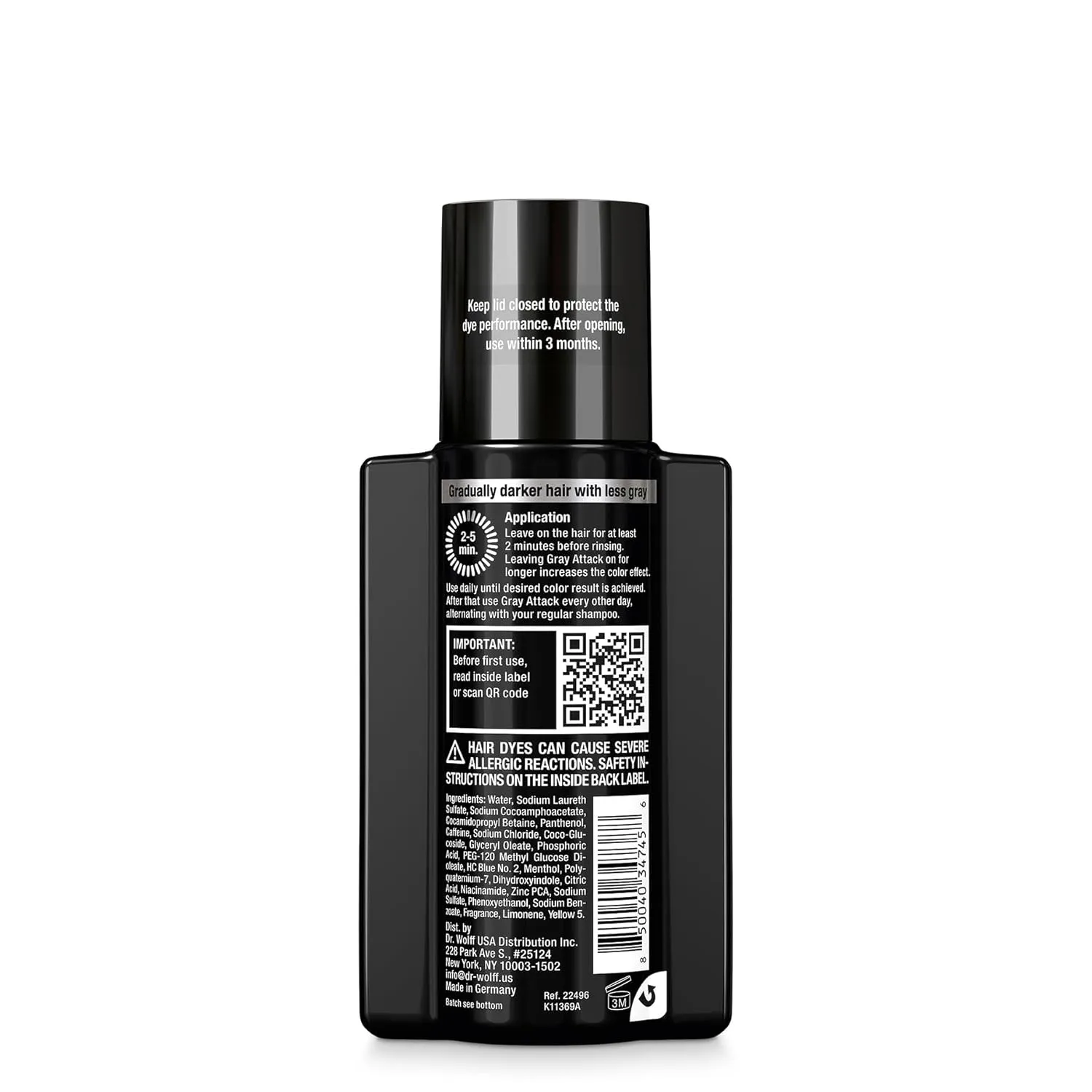Alpecin Gray Attack Caffeine & Color Shampoo for Men 6.76 Fl Oz | Gradually Darker and Stronger Hair | Natural Looking Color Effect for Less Grays | Leaves Hair Feeling Stronger