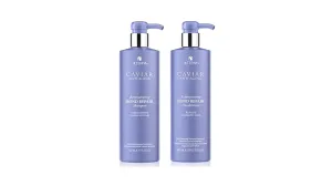 Alterna Caviar Anti-Aging Restructuring Bond Repair Shampoo and Conditioner Jumbo Set, 16.5oz each | Rebuilds & Strengthens Damaged Hair | Sulfate Free