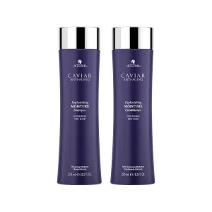 Alterna Haircare CAVIAR Anti-Aging Replenishing Moisture Shampoo and Conditioner Standard Set, 8.5oz each | Protects, Restores and Hydrates | Sulfate Free
