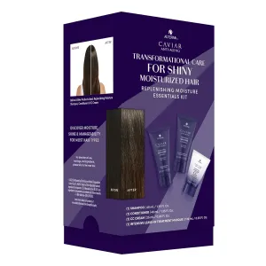 Alterna Haircare CAVIAR Anti-Aging Replenishing Moisture Trial Kit - Shampoo, Conditioner, Leave-In CC Cream | For Dry, Brittle Hair | Protects, Restores and Hydrates | Sulfate Free